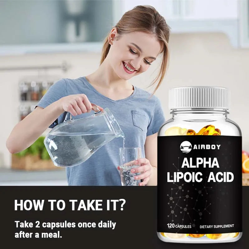 Alpha Lipoic Acid 600 Mg - Supports Antioxidant Health//Sugar Metabolism - GilloServ