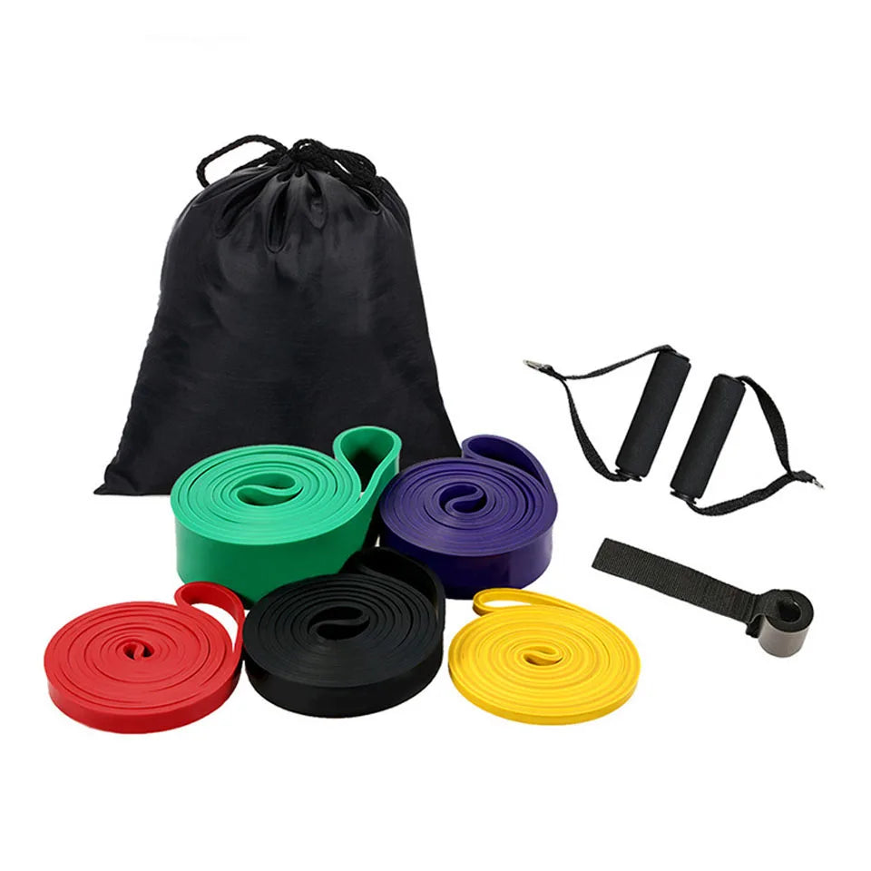 Unisex Fitness 208cm Rubber Resistance Yoga Band Pilates