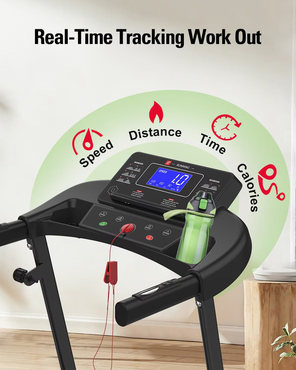 Foldable Treadmill Fitness Walking Machine - GilloServ