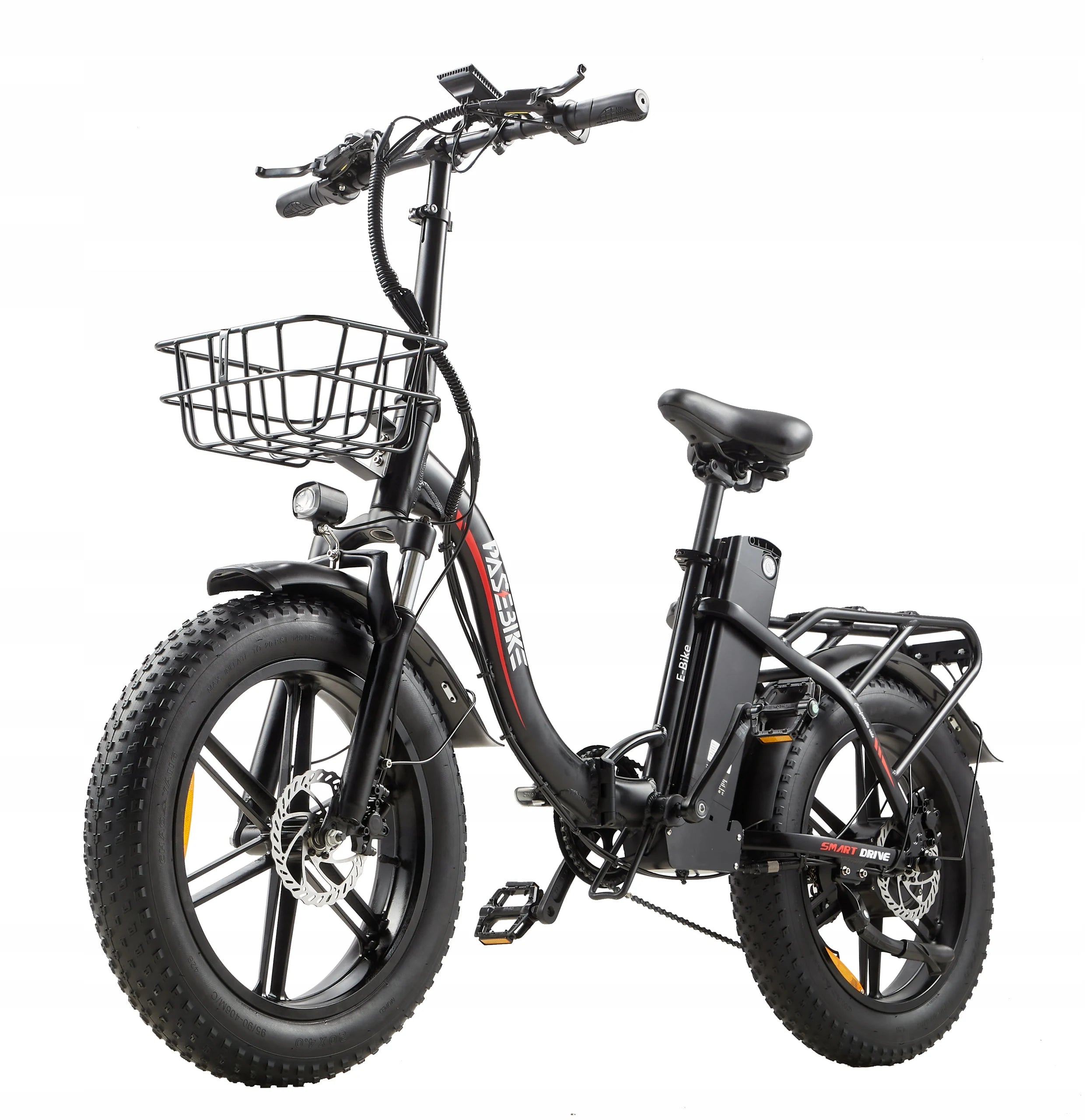 NEW BEST 20 Inch Fat Tire Ebike 750W Motor Battery Electric// Full Suspension //48V Best Mountain E Bike - GilloServ