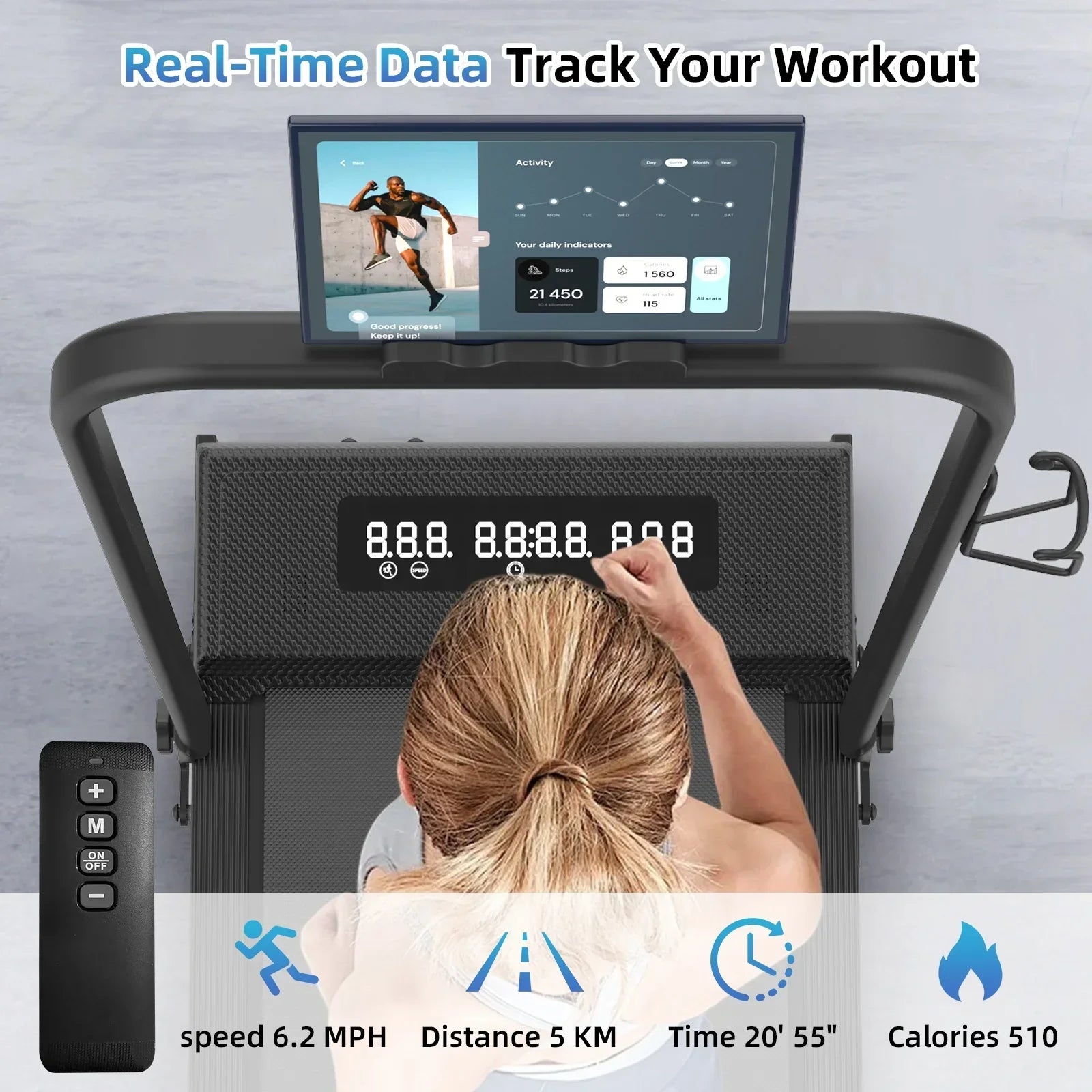 Portable High Quality Home Desktop Treadmill with Tilt Gym Sports - GilloServ