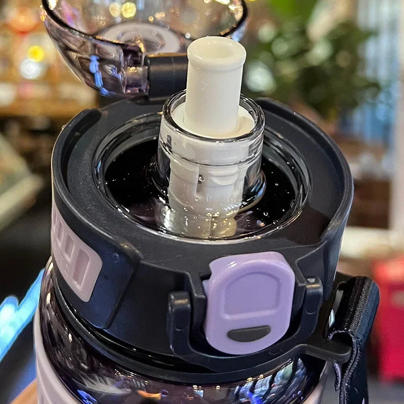 Travel 1 Liter Water Bottle for Sports Plastic Water Cup - GilloServ