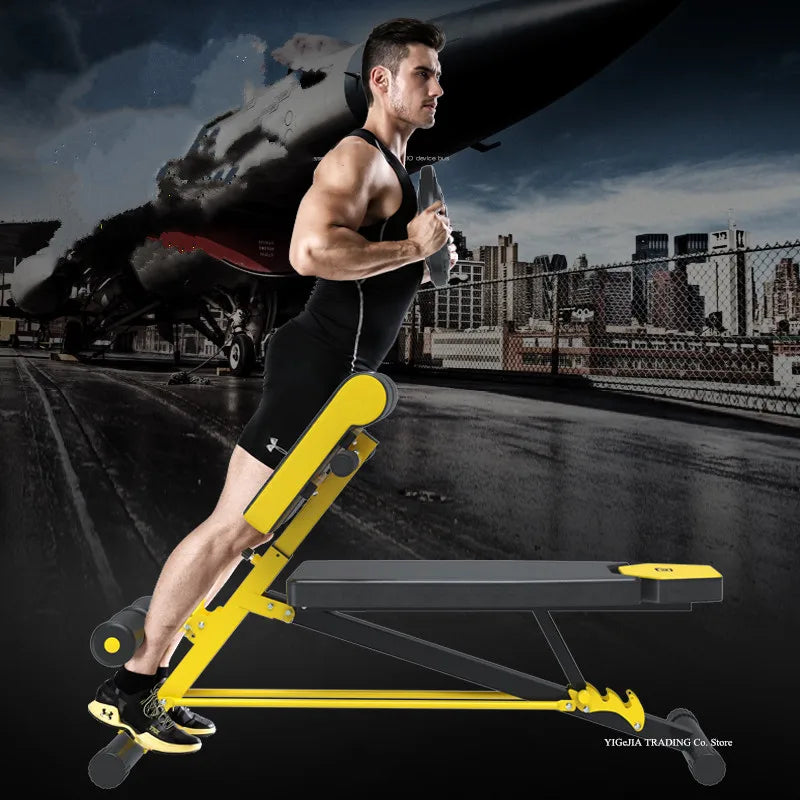 Adjustable Multi-Workout Abdominal Bench, All-in-One AB Roman Chair - GilloServ