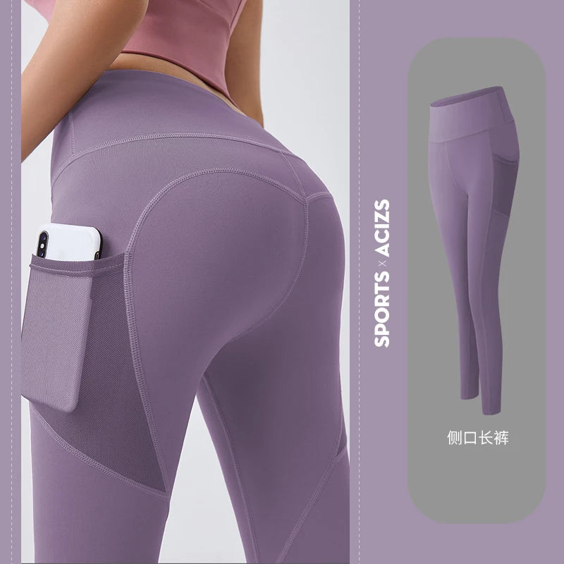 Yoga Pants with Pocket Plus Size Leggings Sport Girl Gym - GilloServ