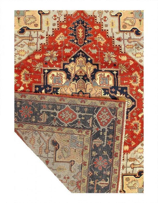 Canvello fine Hand Knotted Silkroad serapi design 9'1'' X 11'11''-1