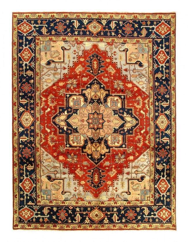 Canvello fine Hand Knotted Silkroad serapi design 9'1'' X 11'11''-0