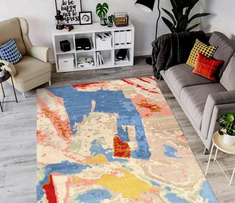Canvello Fine Hand Tufted Abstract rug - 6' X 9'-3