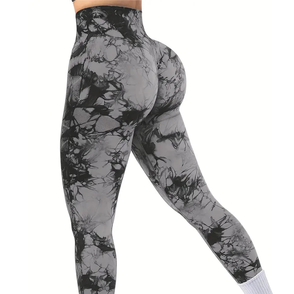 High Waist Tie Dye Yoga Leggings for Women - Perfect for Running, Fitness, and Gym Workouts - Comfortable and Stylish Activewear - GilloServ