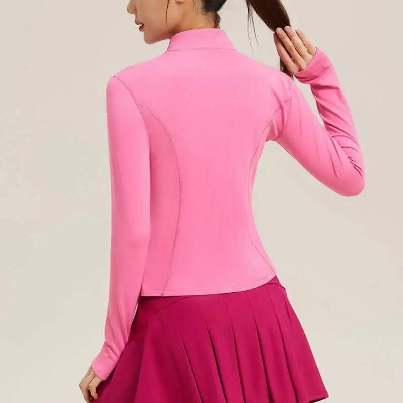 Jackets For Fit Coat Zippers Casual Wear Long Sleeve///Tight Clothing Slimming Yoga - GilloServ