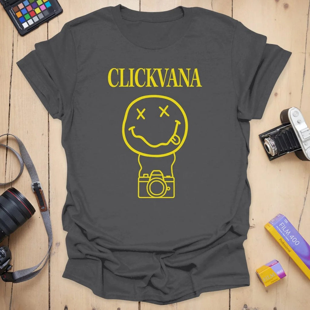Clickvana T-Shirt - Charcoal, 3XL