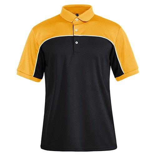 Color Block T-Shirts Mens Short Sleeve Polo Shirts
