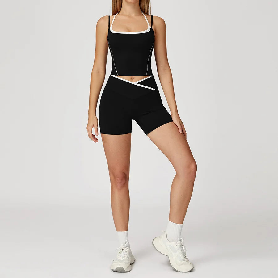 New Yoga Set 2 Pieces Workout Outfits Fitness Sportswear - GilloServ