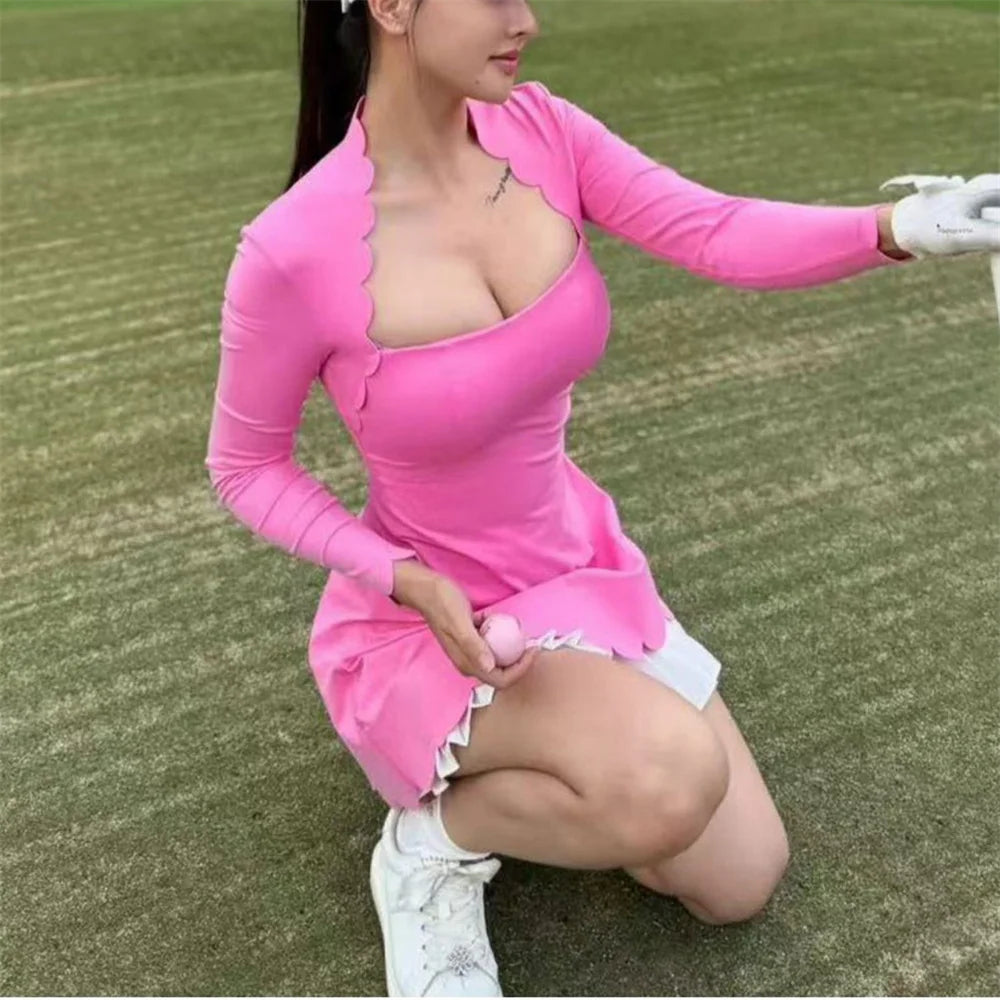 Pad Yoga Set Clothes Women Long Sleeve Tennis Anti Shorts - GilloServ