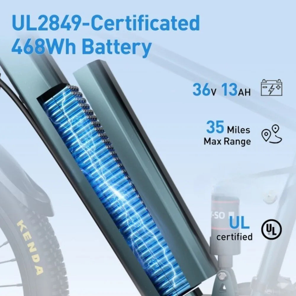 Commuter Electric Mountain Bike Electric Bicycles for Adults with 30-Mile Range - GilloServ