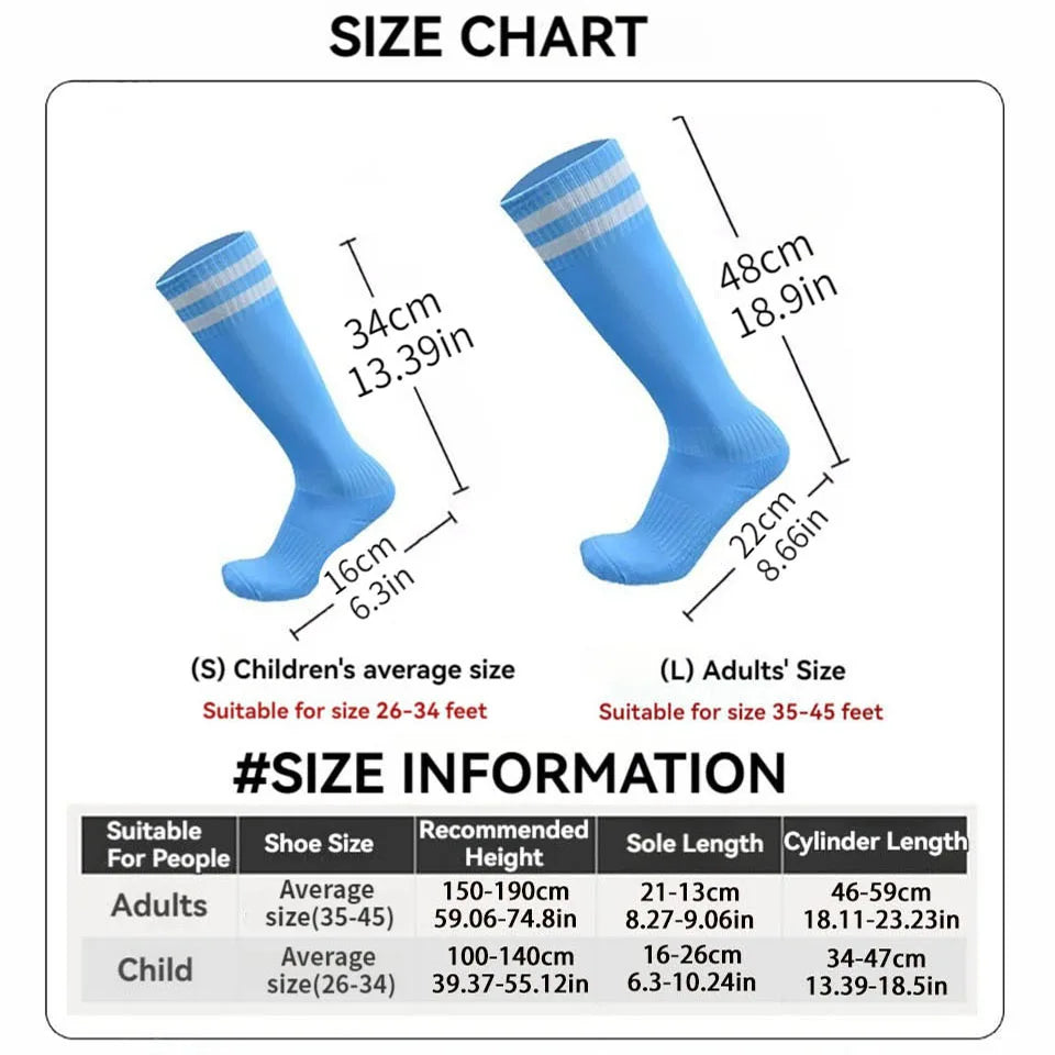 Football Socks Set Teenagers Men Sports Socks - GilloServ