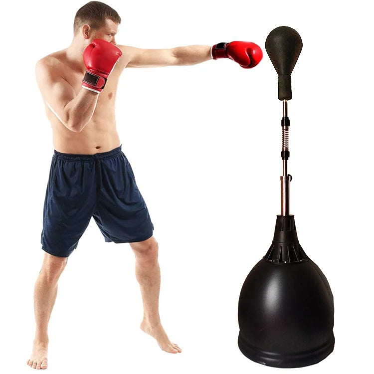 Adults Height Adjustable Boxing Freestanding Reflex Punching Ball - GilloServ