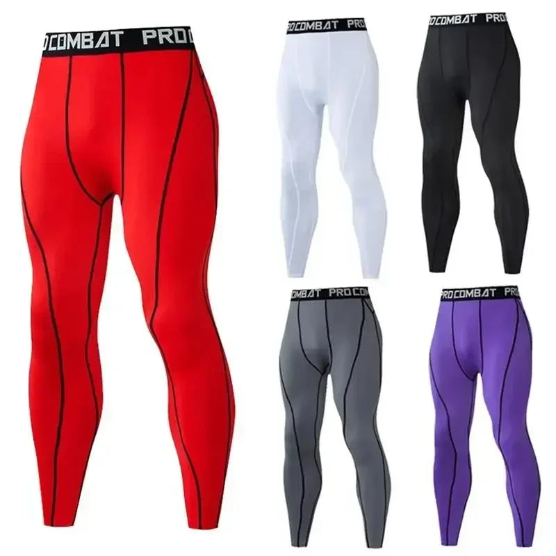Fishing Men Compression Tight Leggings Running Sport Male Fitness Jogging Pants Quick Dry Trousers Workout Training Yoga Bottoms - GilloServ
