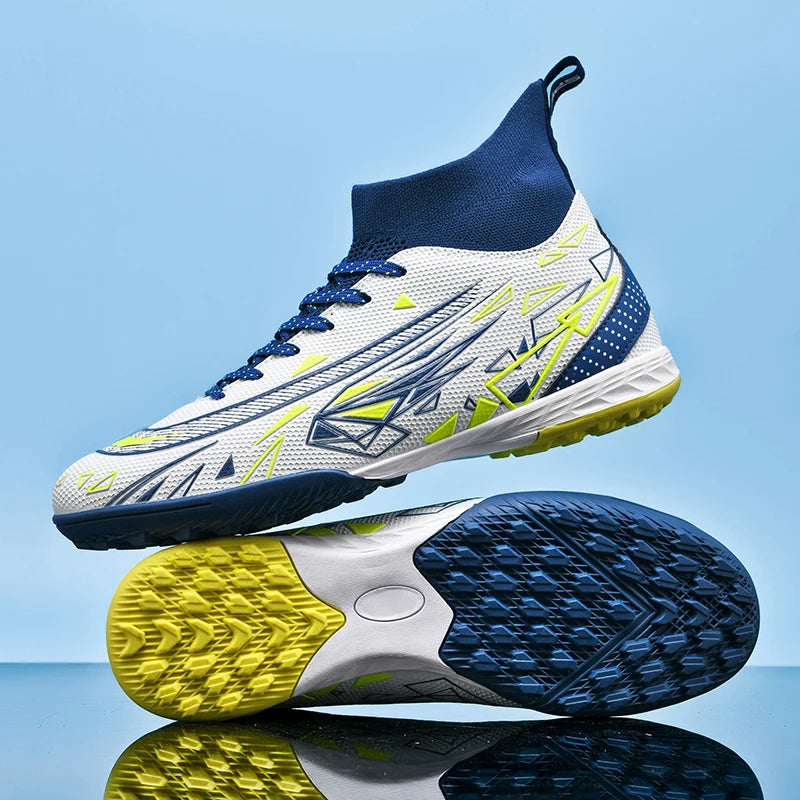 Best New Football Boots Adult Breathable/Long Spikes Sport Soccer Training Shoes/Cleats - GilloServ