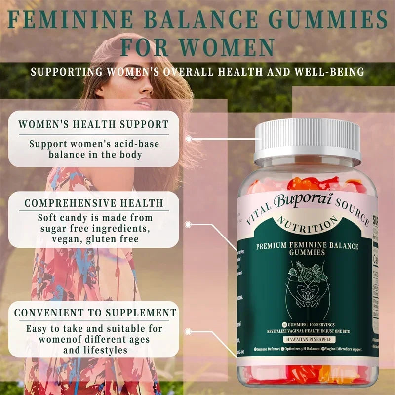 Premium Feminine Balance Gummies //// Protecting Women's Vaginal Health/// Supports PH Balance Supplement - GilloServ