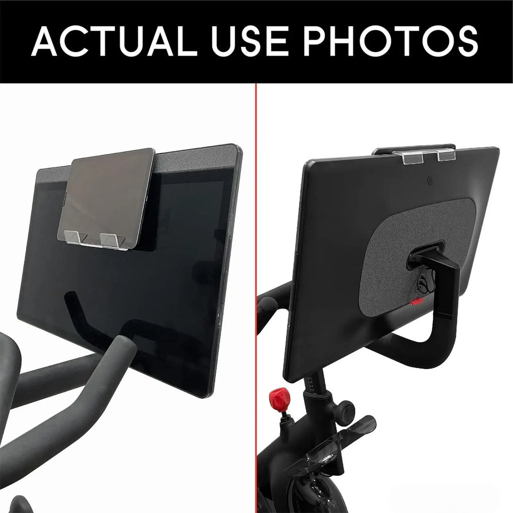 Book Holder for Treadmill Clear Acrylic Exercise Bike Phone Stand Home Fitness Accessory Gym Workouts Tablet Bracket for Bike - GilloServ