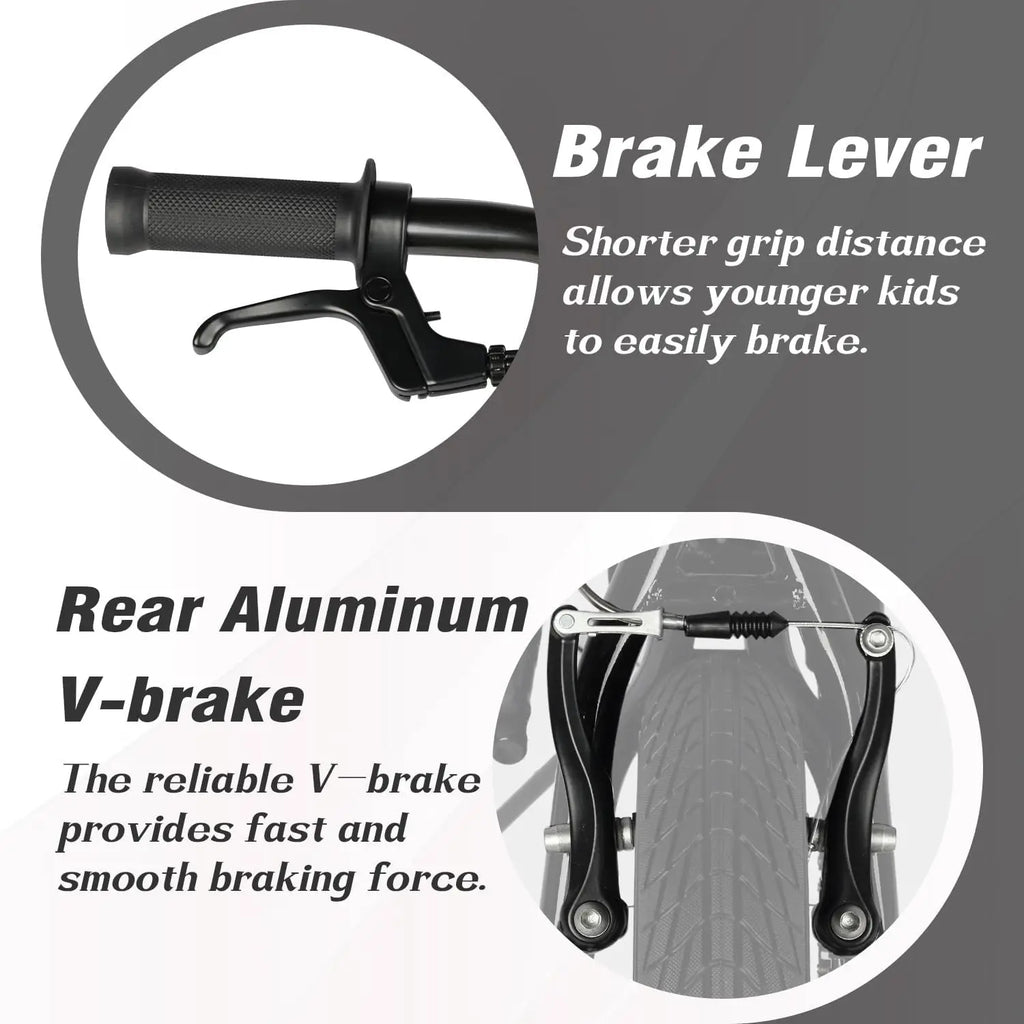 12 14 16 18 Inch Kids Bike BMX Style Bicycle with Training Wheels Coaster Brake - GilloServ