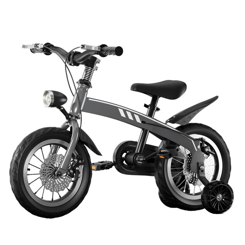 Children's Bikes with Lights 2-8 Years Old Boys Girls 12 "-16" Double Disc Brake Bikes - GilloServ