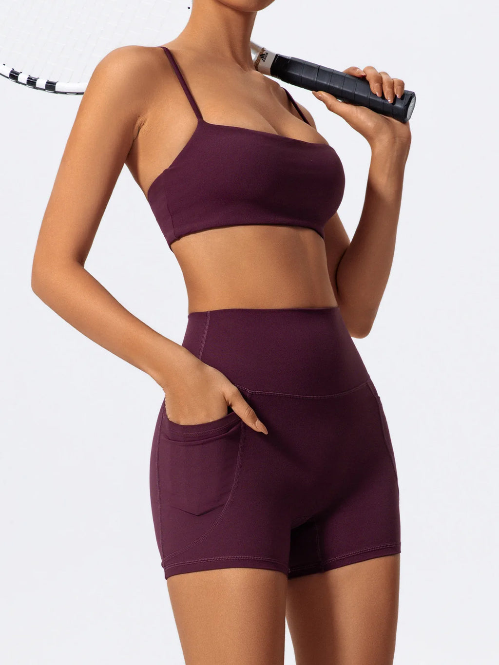 LezyanXR Yoga Leggings Quad Pants Moisture Wicking Quick Drying Breathable Fitness Sports Gym Workout Clothes Shorts for Women - GilloServ