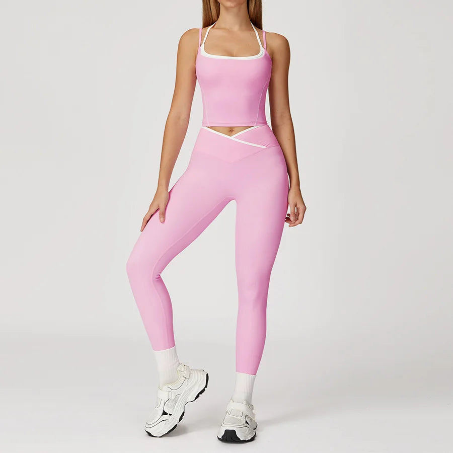 New Yoga Set 2 Pieces Workout Outfits Fitness Sportswear - GilloServ