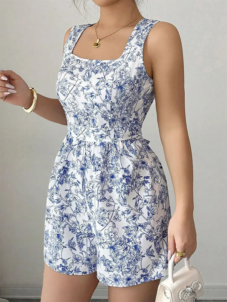 Women Jumpsuits Summer New Streetwear Fashion Lace-up Casual - GilloServ