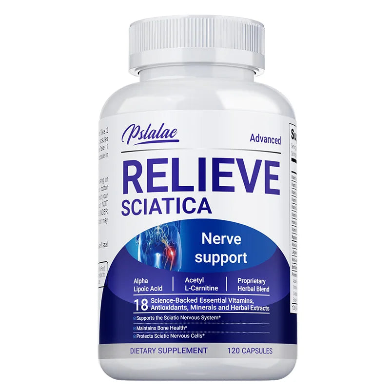 Relieve Sciatica Capsules - Contains B Vitamins To Support Sciatic Nerve Health,