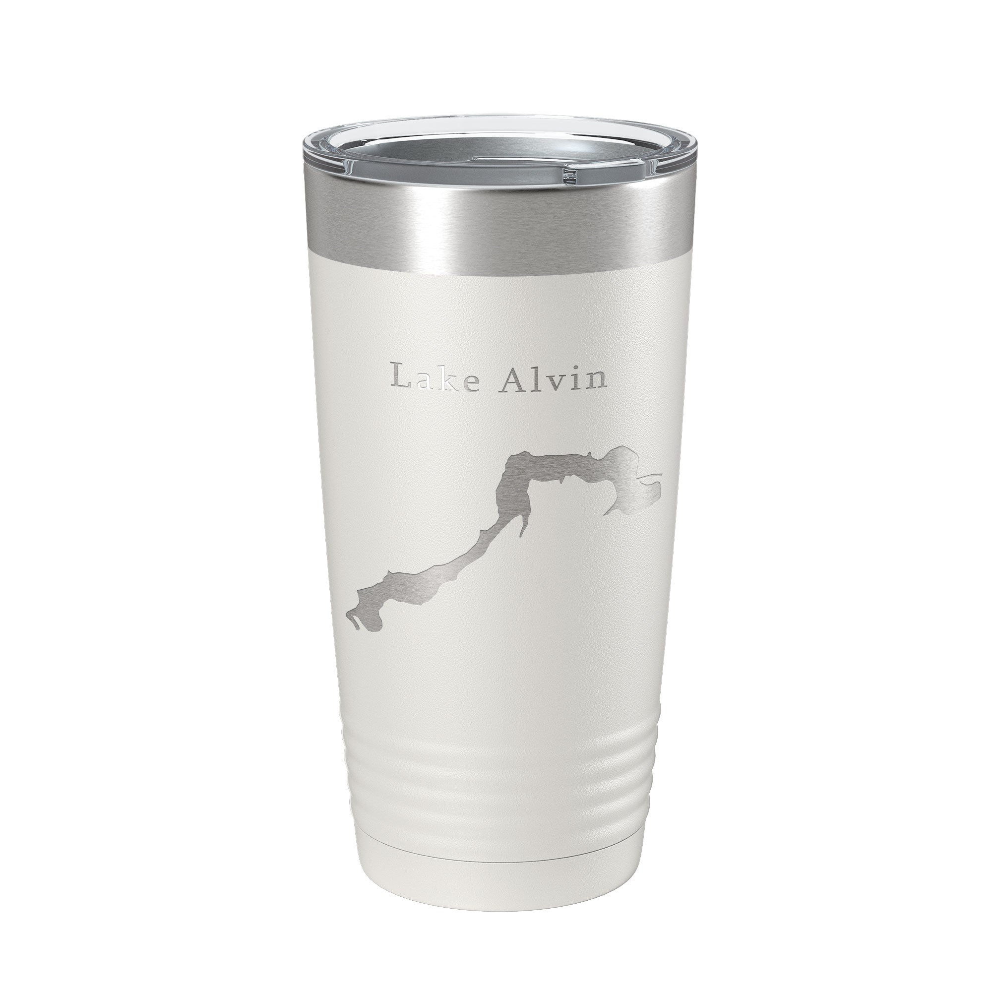 Lake Alvin Map Tumbler Travel Mug Insulated Laser Engraved Coffee Cup South Dakota 20 oz-1