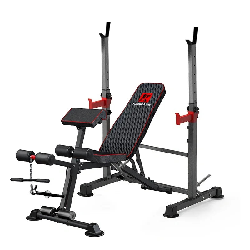 Multi-functional dumbbell bench and push rack combination, adjustable weight bench - GilloServ