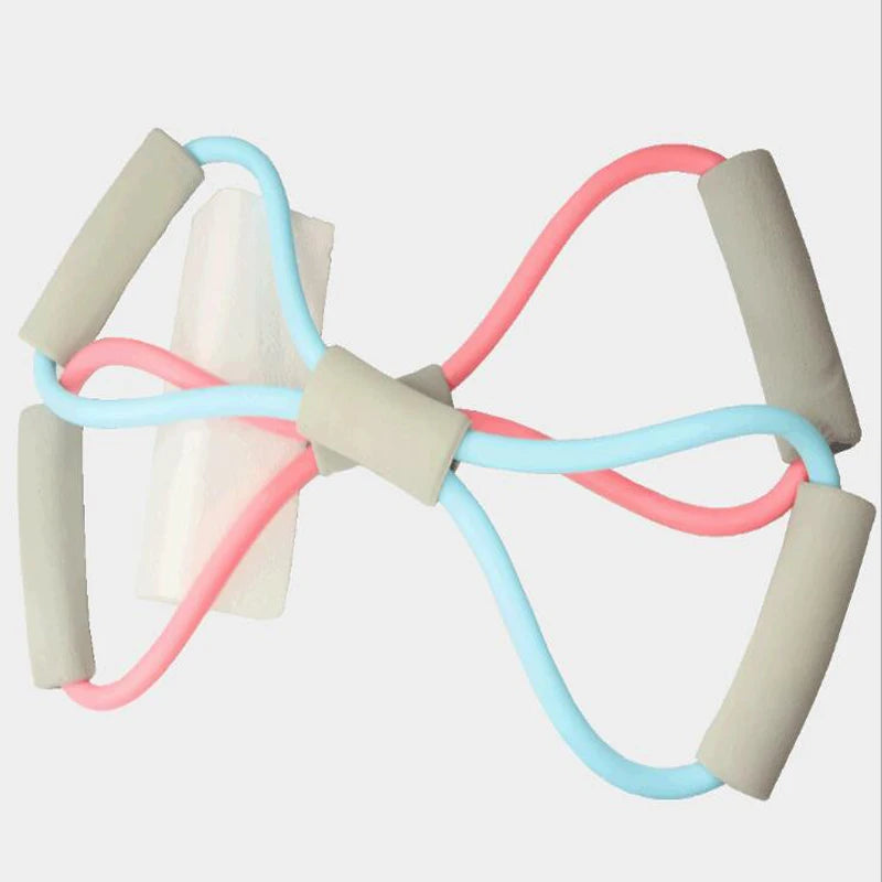 2pcs Fitness Resistance Bands Yoga Puller 8 Word Tension Back