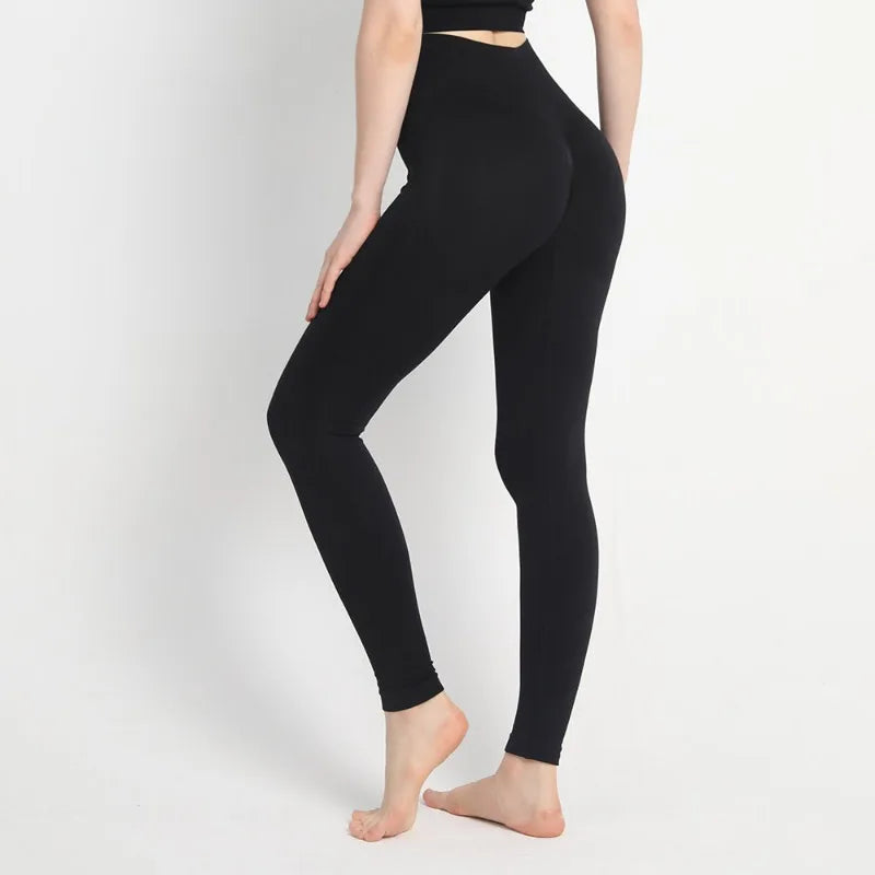 Leggings for Scrunch Seamless Yoga Low Ribbed Band - GilloServ