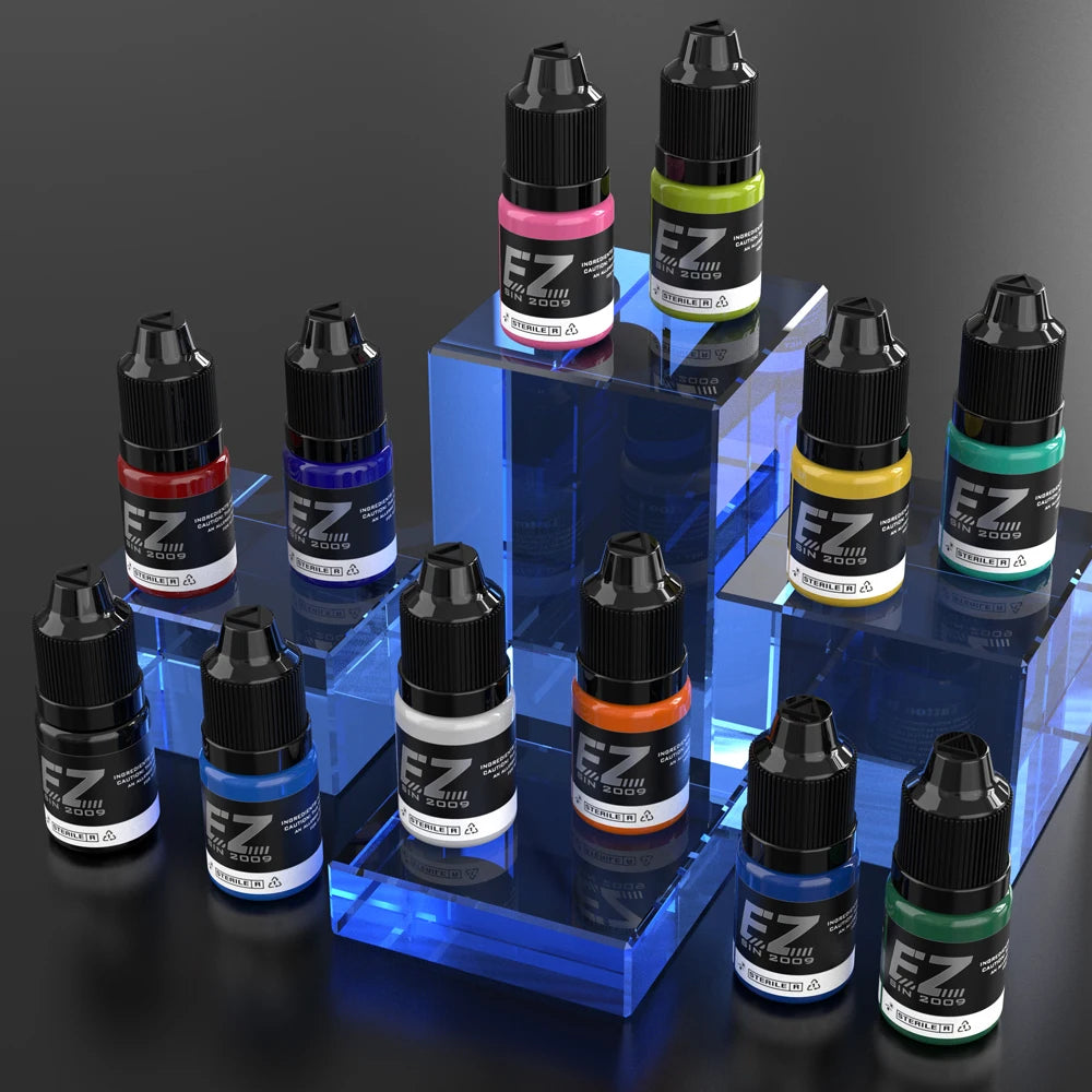 EZ Best Tattoo INK 25 Colors  1/2 oz 15ml/Bottle 3D Makeup Beauty Skin - GilloServ