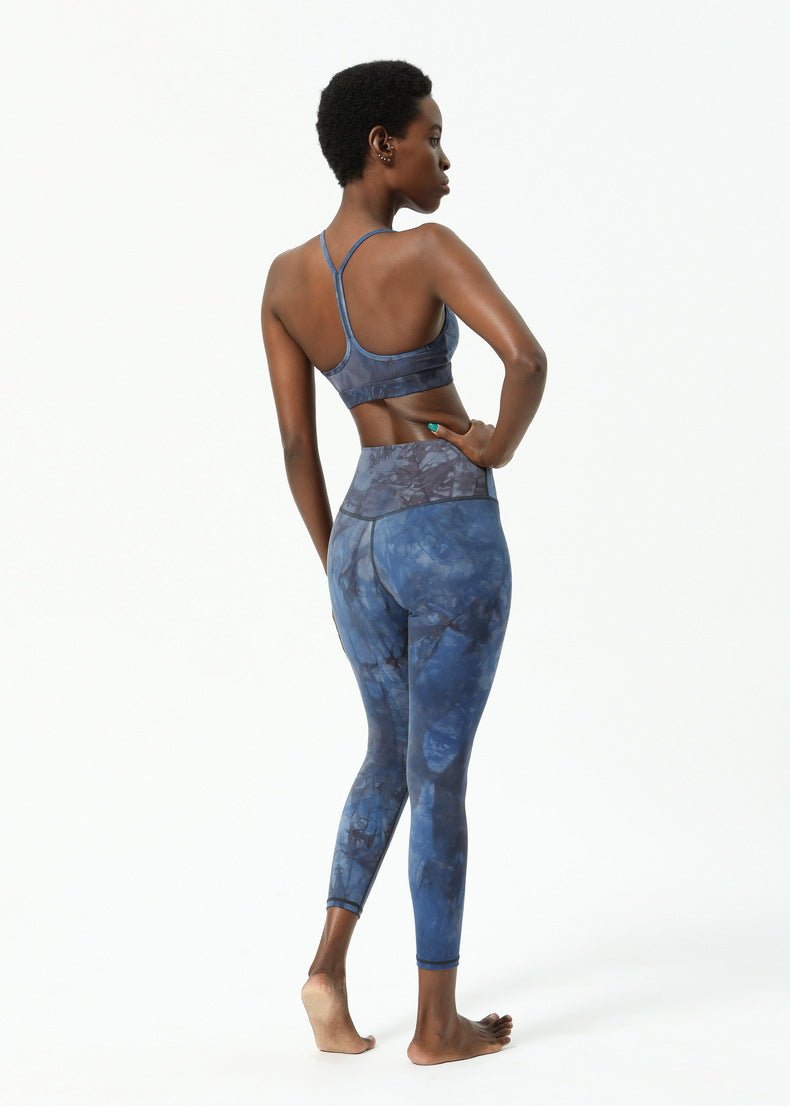 TIE DYE Naked Feel Sport Workout Tights Yoga Pants - GilloServ