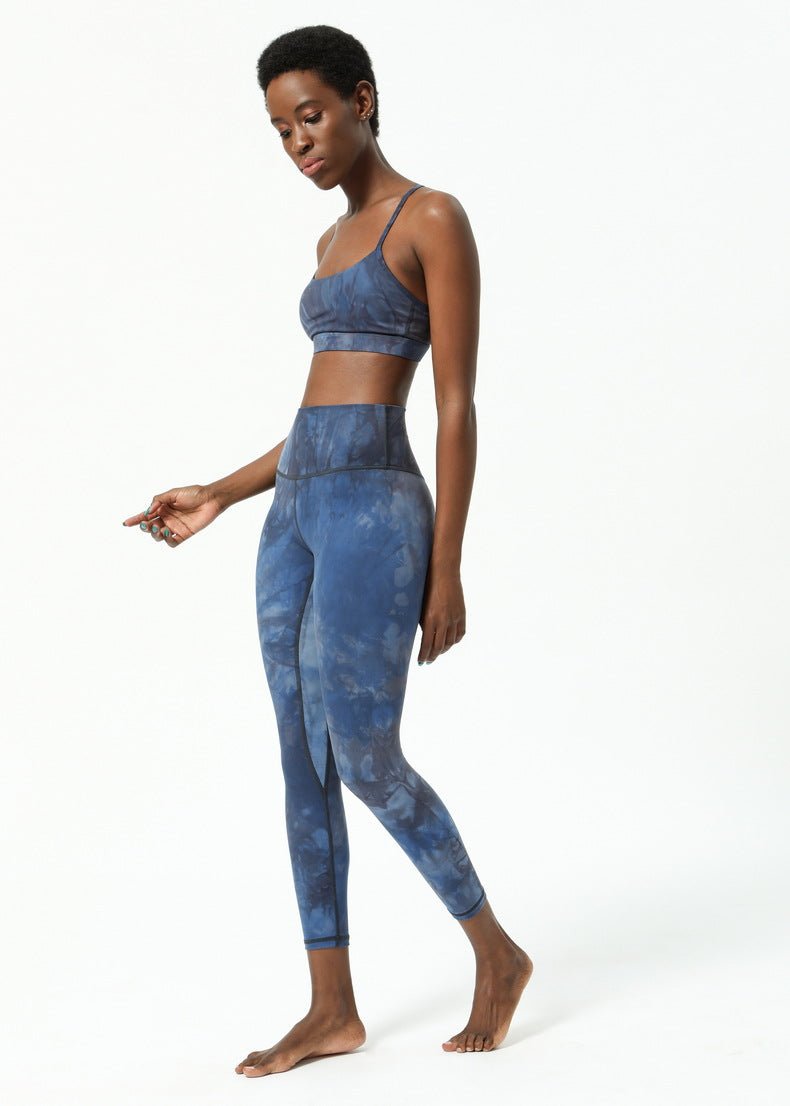 TIE DYE Naked Feel Sport Workout Tights Yoga Pants - GilloServ