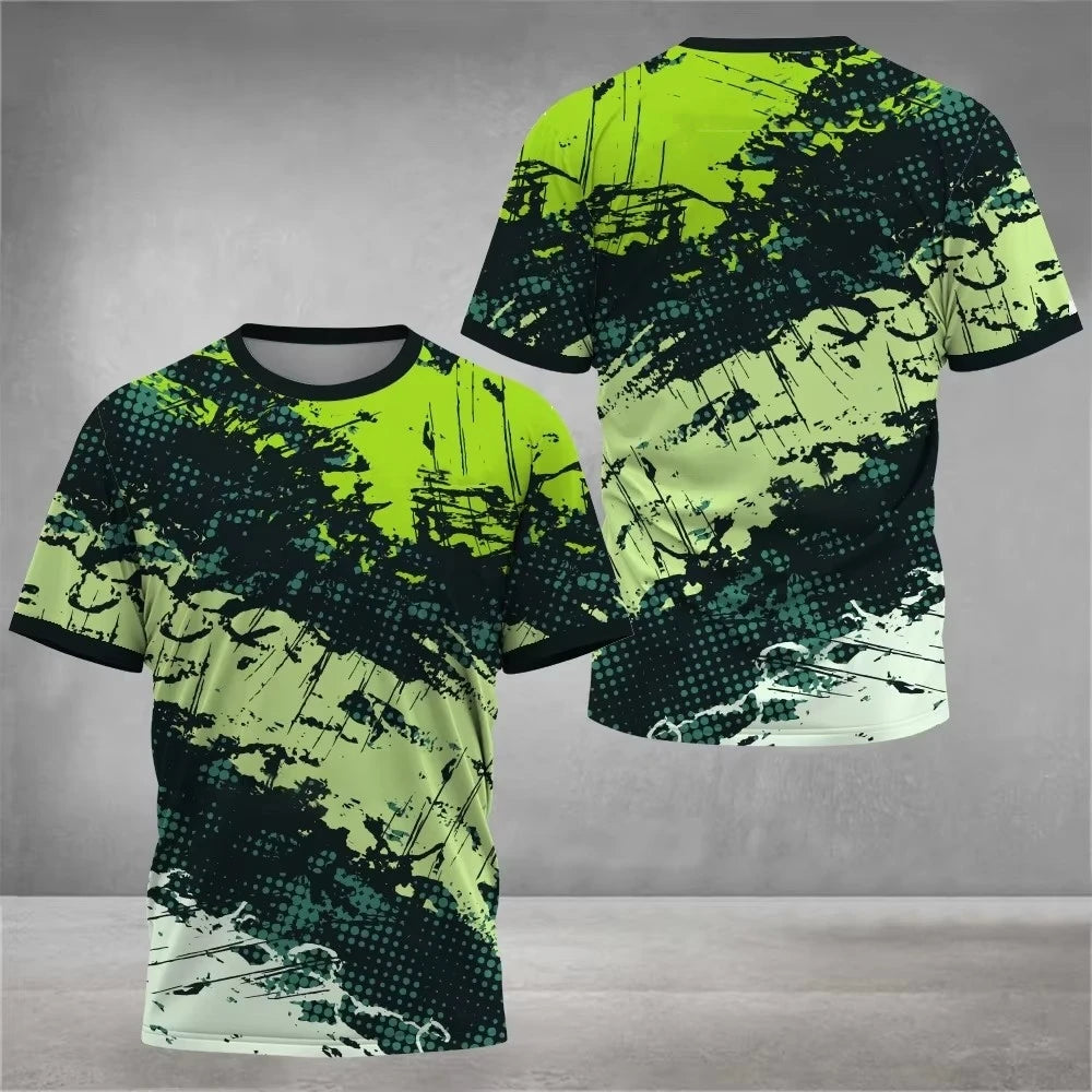 Mens T Shirt Print Summer Tennis Jersey Unisex Sports - GilloServ