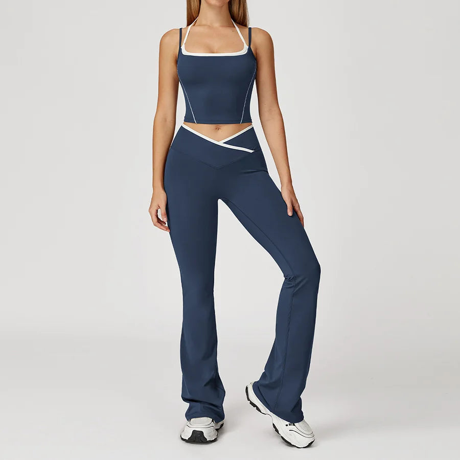 New Yoga Set 2 Pieces Workout Outfits Fitness Sportswear - GilloServ