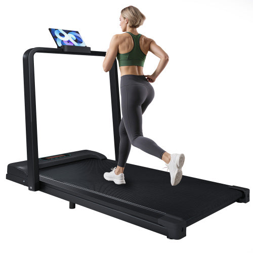 Folding Treadmill For Home Office Use,Under Desk Treadmill,1-6KM H, Portable Walking Running Machine With Bluetooth Speaker, Remote Control, LCD Display, Phone Holder. - GilloServ