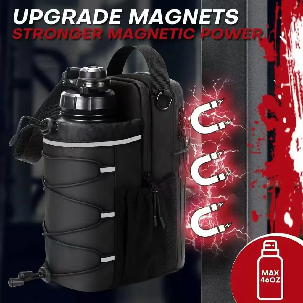 Magnetic Water Bottle//Bag Adjustable//Large Capacity Gym Bottle