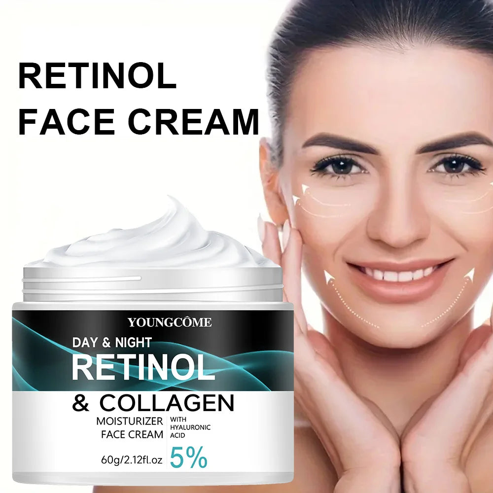 YOUNGCOME/ Retinol Collagen Moisturizing Cream/Promotes Skin Elasticity/and Luster Nourishing Brightening Improve Skin Texture - GilloServ