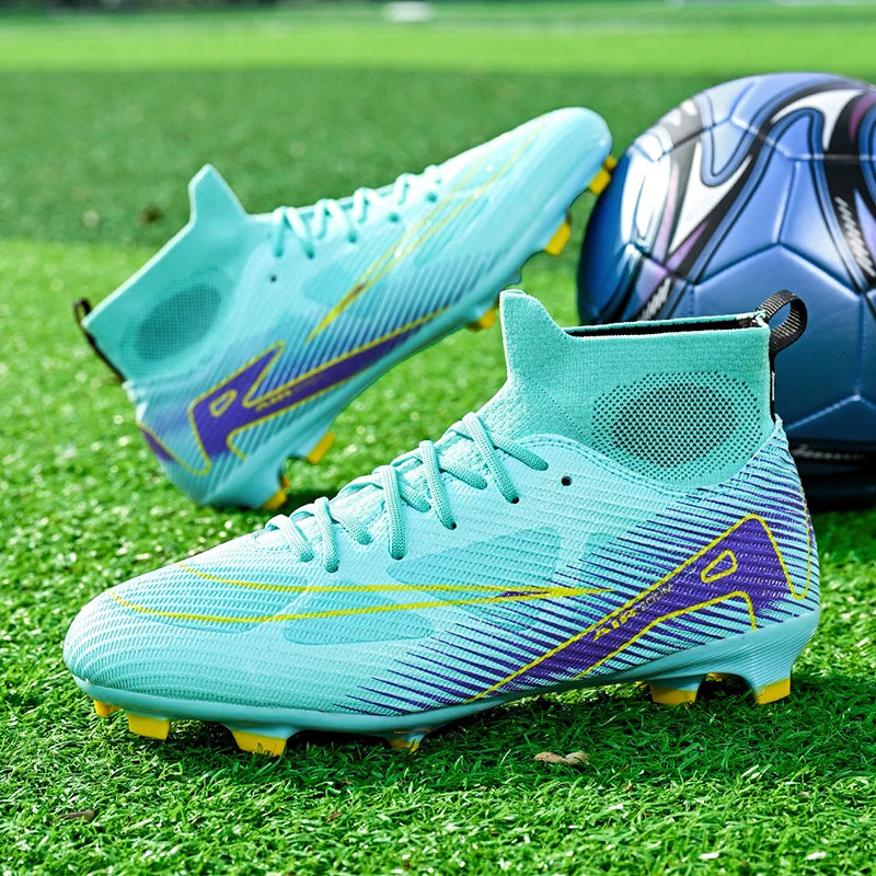 Best Quality New Football// Ultralight Long Spikes Soccer Shoes //Cleats/ Breathable Boot - GilloServ
