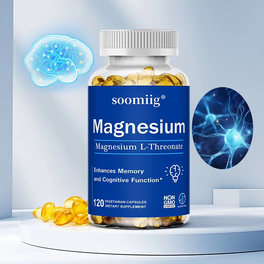 Magnesium L-Threonate Capsules – Promotes Brain Health, Memory,Enhances Memory and Cognitive Function - GilloServ