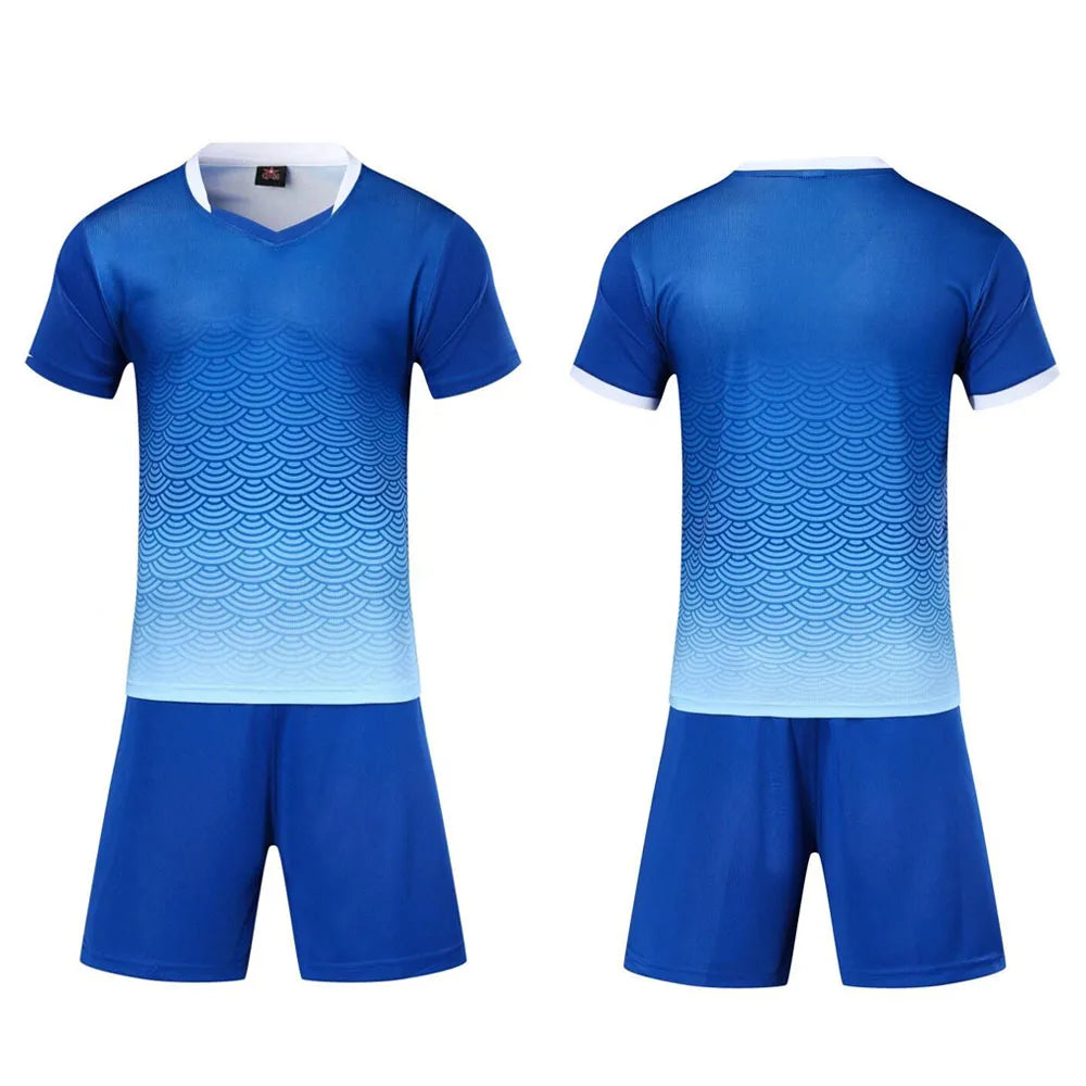 Adult Kids Football Jersey Men Soccer Uniform Kit Sports - GilloServ