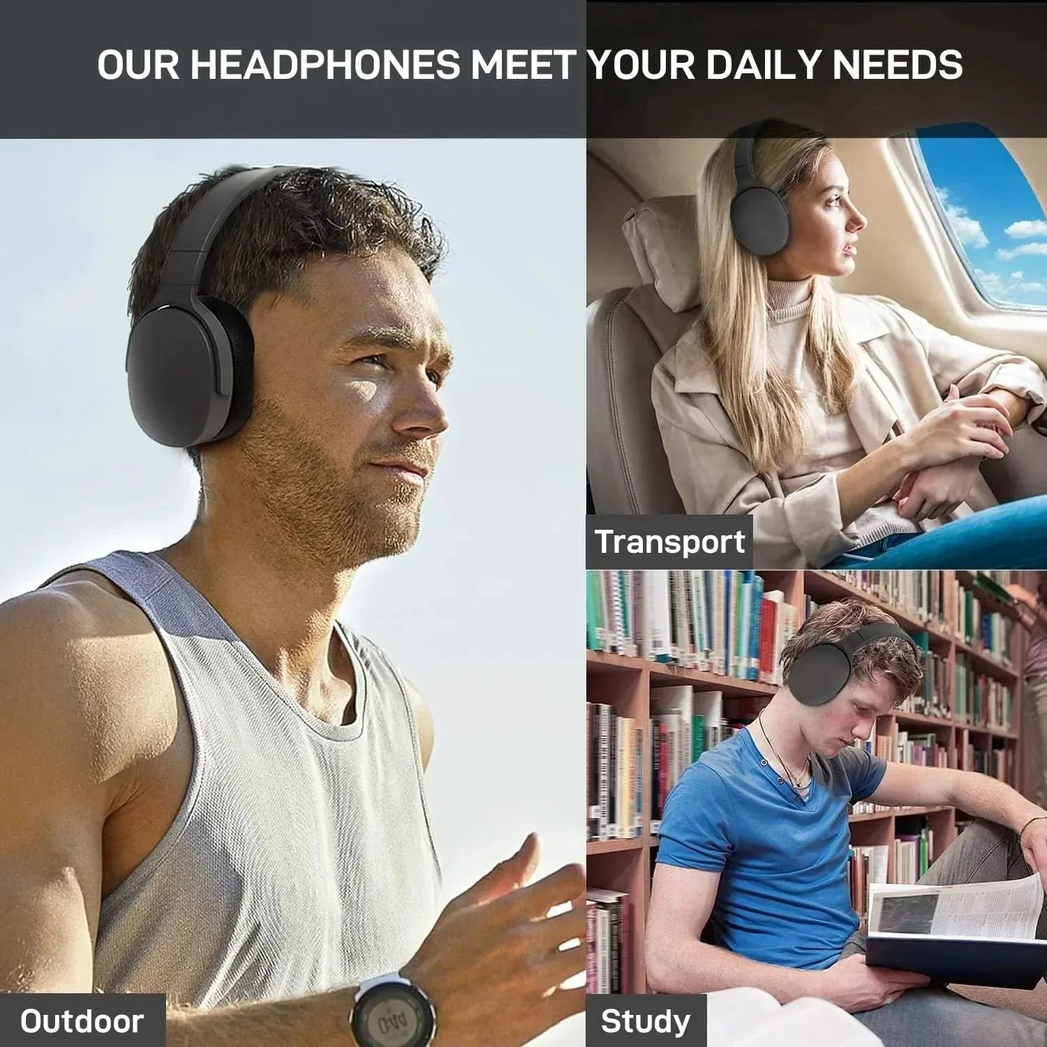 Original Wireless Headsets Bluetooth 5.3 Over-ear Headphone - GilloServ