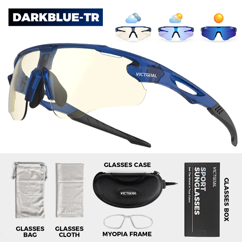 Photochromic Cycling Sunglasses for Men Women Sports UV400 - GilloServ