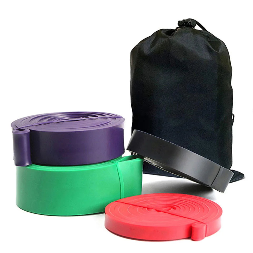 Unisex Fitness 208cm Rubber Resistance Yoga Band Pilates