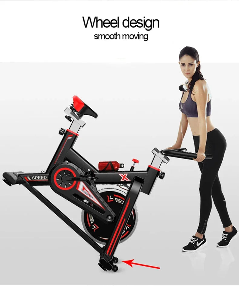 Indoor Body Building Home Gym Equipment Fitness Machine Exercise Folding Magnetic Static Bicycle Sports Spin Bike - GilloServ