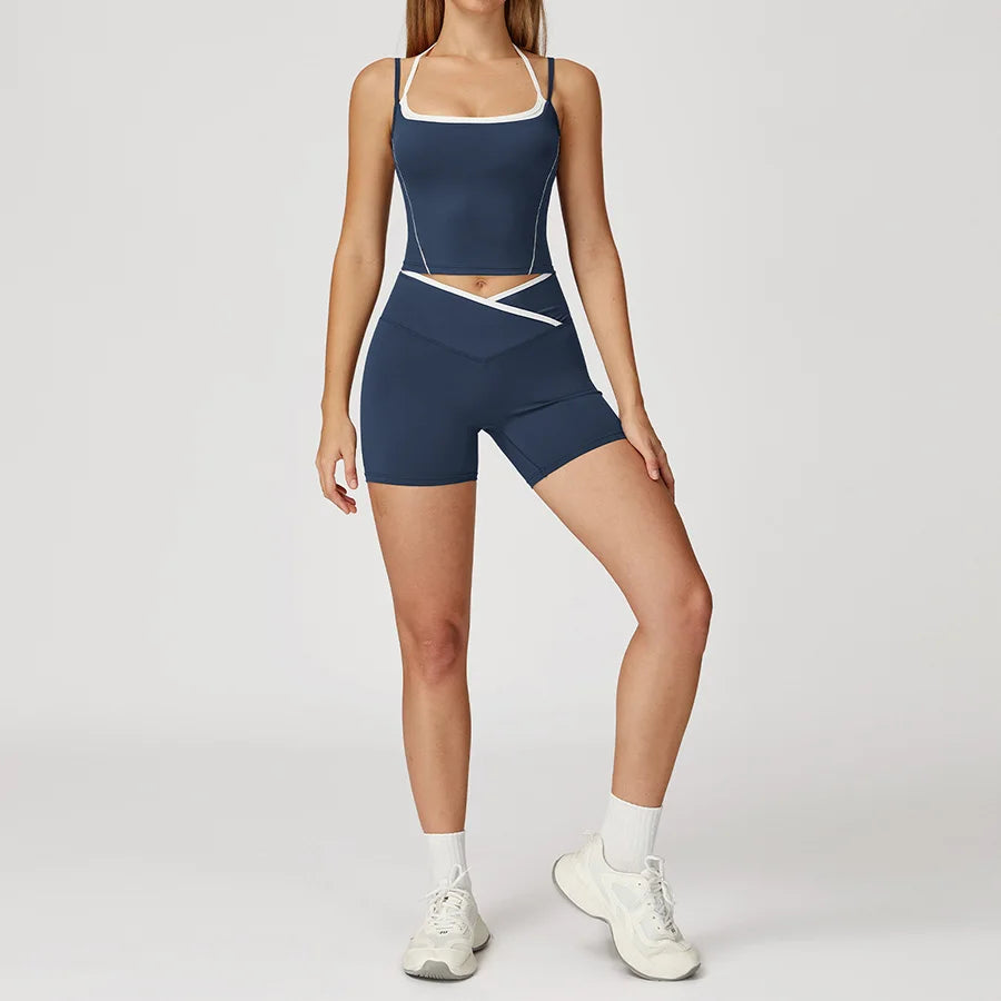 New Yoga Set 2 Pieces Workout Outfits Fitness Sportswear - GilloServ